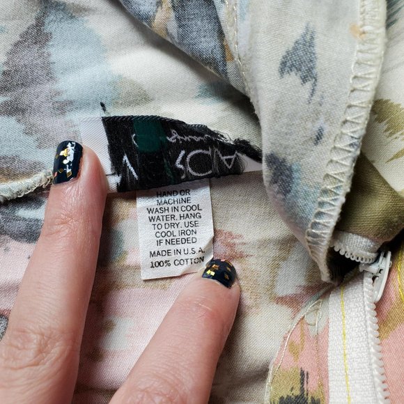 Vintage USA Made Colourful Pastel Abstract Cotton Bermuda Shorts - Picture 11 of 15